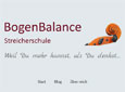Screenshot des Blogs von bogenbalance.de.