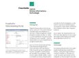 Der Flyer zum Fraunhofer Watermarking-Portal.